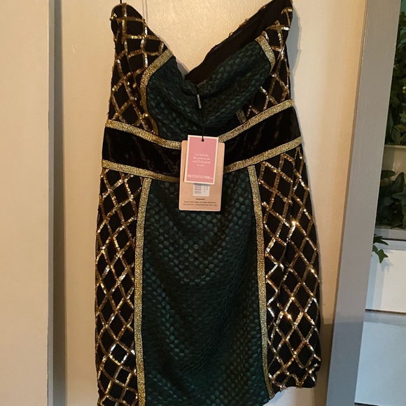 PRETTYLITTLETHING emerald green bodycon dress - Picture 4 of 6